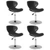 Day and Night - Day and Night Dining Chairs 4 Units Black Synthetic Leather