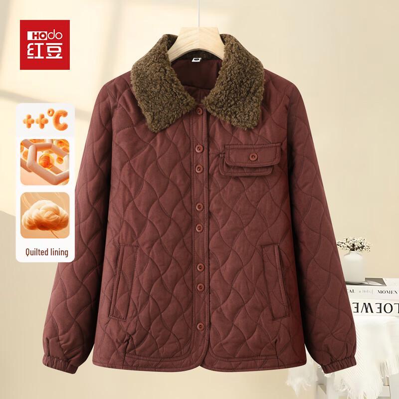 

Hodo Женская зимняя куртка с подкладкой и воротником из искусственного меха 3XL