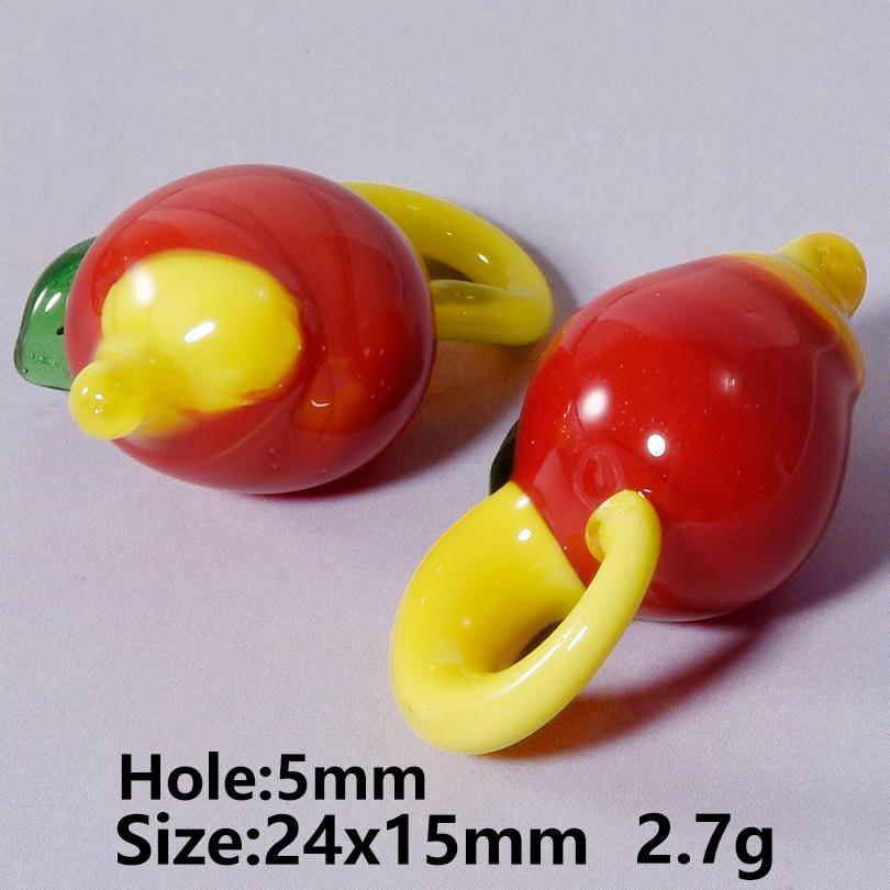 5/20 Stück/Los Verschiedene Früchte-Anhänger Erdbeere/Kirsche/Zitrone Anhänger Für Schmuckherstellung Großhandel Glasmaterialien Armbänder herstellen