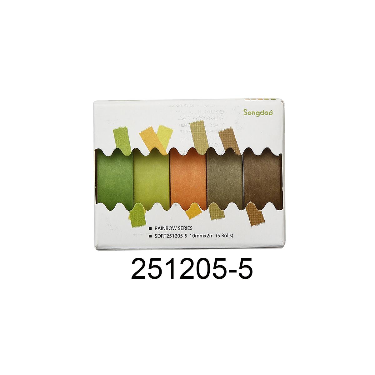 

5 Rolls Colorful Slim Washi Tape Set suitable for DIY photo frames, diaries, gift box packaging, exquisite decorative items