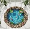 Stone Cave Koi Printed Carp Carp Carp Lotus Pond Pool Room Decoration Carpet Living room and bedroom decoration with soft carpet