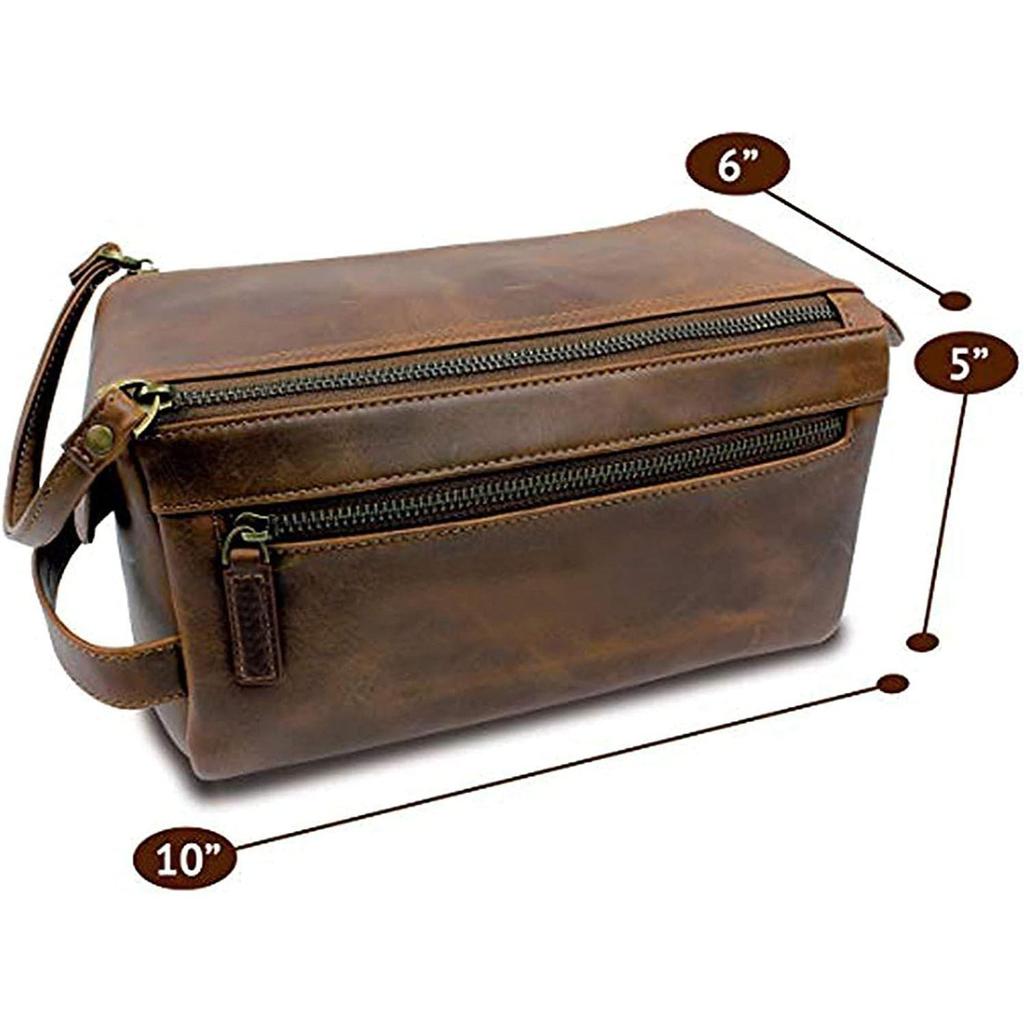 New LEATHER DUFFEL WITH TOILETRY BAG TRVELLING COMPLETE COMBO WITH NICE TOILETRY AND GREAT DUFFEL