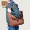 Casual Lightweight Tote A4 Shoulder Made In Traditional Japanese Persimmon Canvas Multiple Toyooka Perfect Gift for Birthday [creare Kiki] Men's Bag,