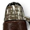 Excellent MONTBLANC Ballpoint pen Silver leather mens 119686 Used