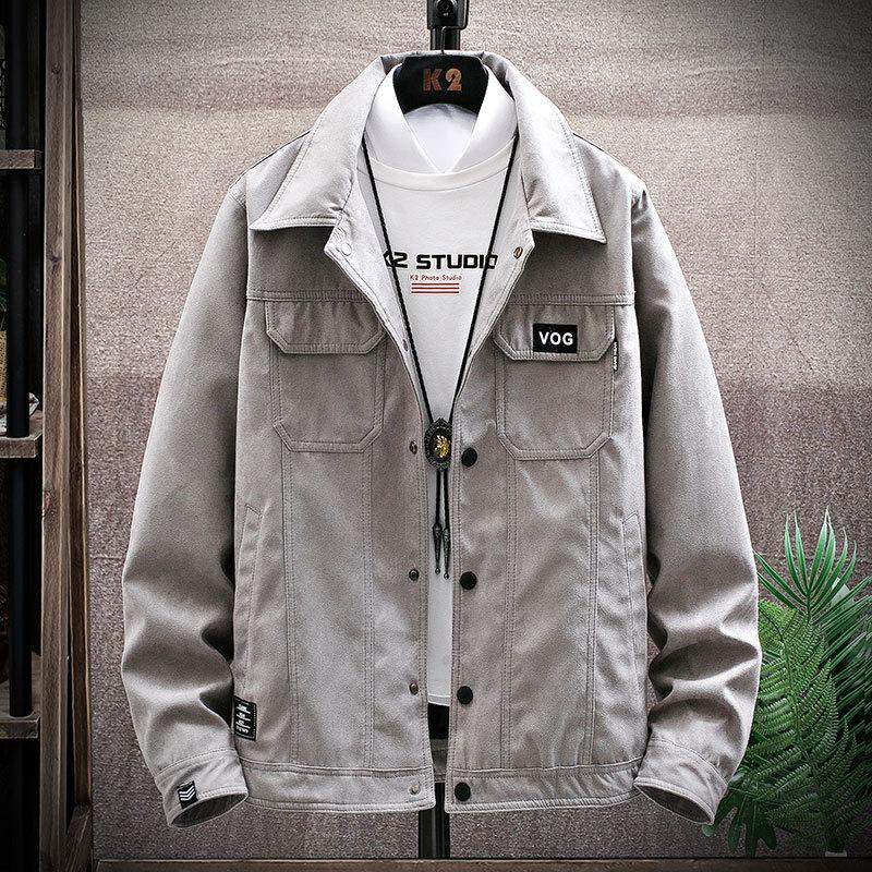 Spring and Autumn New Men's Slim-fit Boys' Denim Jacket Top Casual Korean Denim Jacket