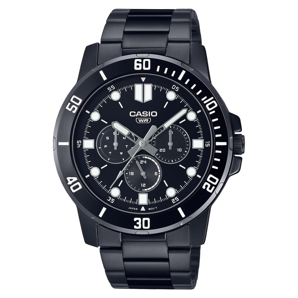 [Casio] CASIO Quartz Men s Watch MTP-VD300 Series Multi-Axis 24-Hour Display International Model (Black Dial Metal Band MTP-VD300B-1E) [Parallel Impor
