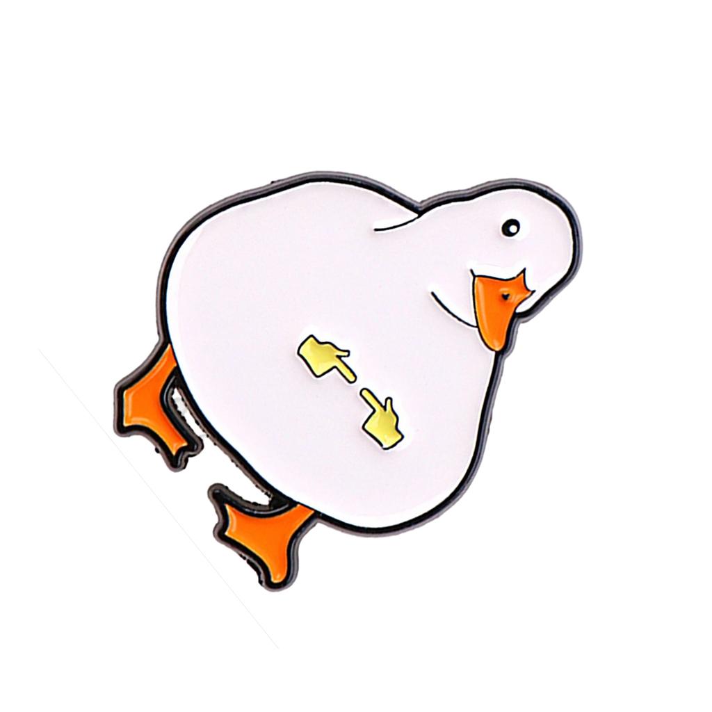 Elegant Duck Shaped Lapel Pin Handmade Animal Brooch Stylish Corsage Badge Fashion Accessory for Parties and Dinners