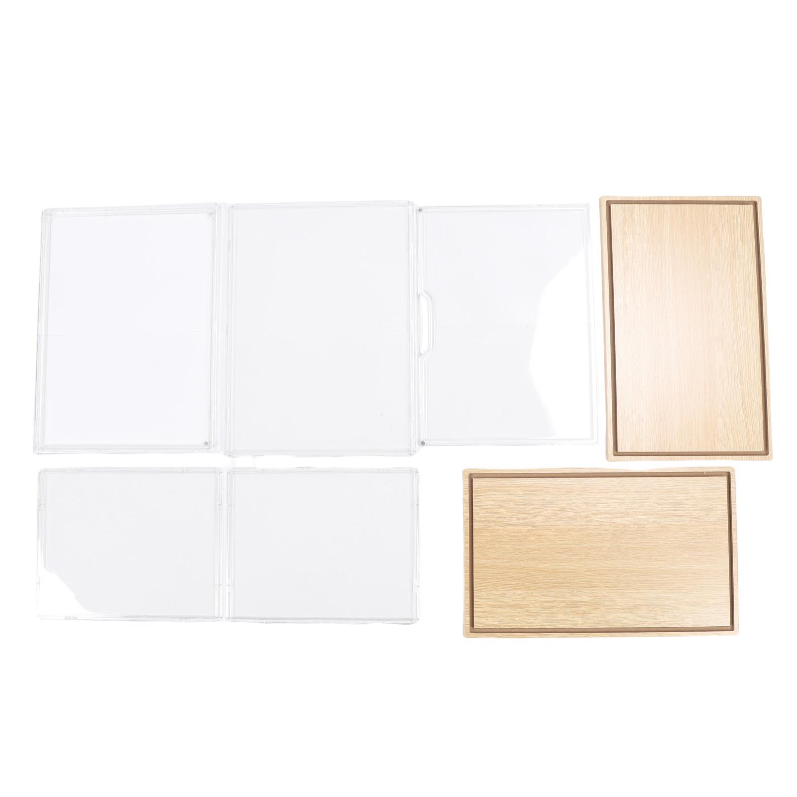 

Прозрачный пластиковый дисплей для фигурок, коробка для коллекционирования, кукольное домашнее хранение, организация игрушек жёлтый