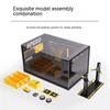 1/24 Parking Lot Display Decoration Simulation Models Exquisite Alloy Assembly Repair Shop Diecast Garage Featuring Light Playthings Present