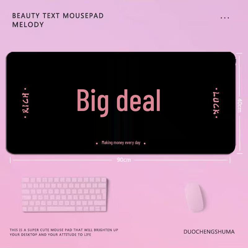 Stylish & Durable Women's Large Mouse Pad: Office Desk Mat & Laptop Keyboard Pad, Stain-Resistant, Fun Design