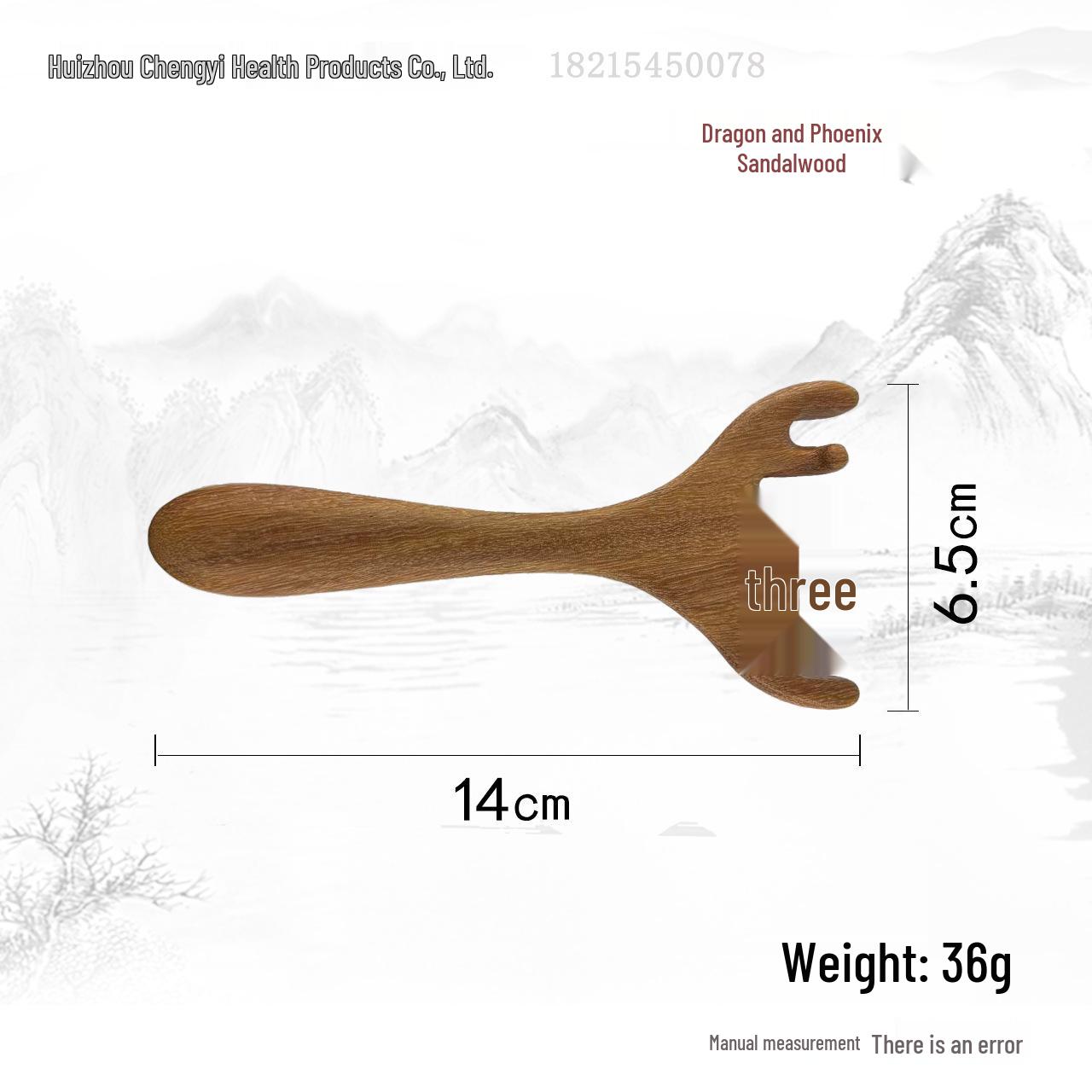 Antler Massage Comb | Scalp, Neck, Eye, and Face Gua Sha & Scraper with Five-Claw Design