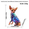 Colorful Chihuahua Home Decoration Living Room Entrance Puppy Ornaments Desktop Office High-end Resin Crafts