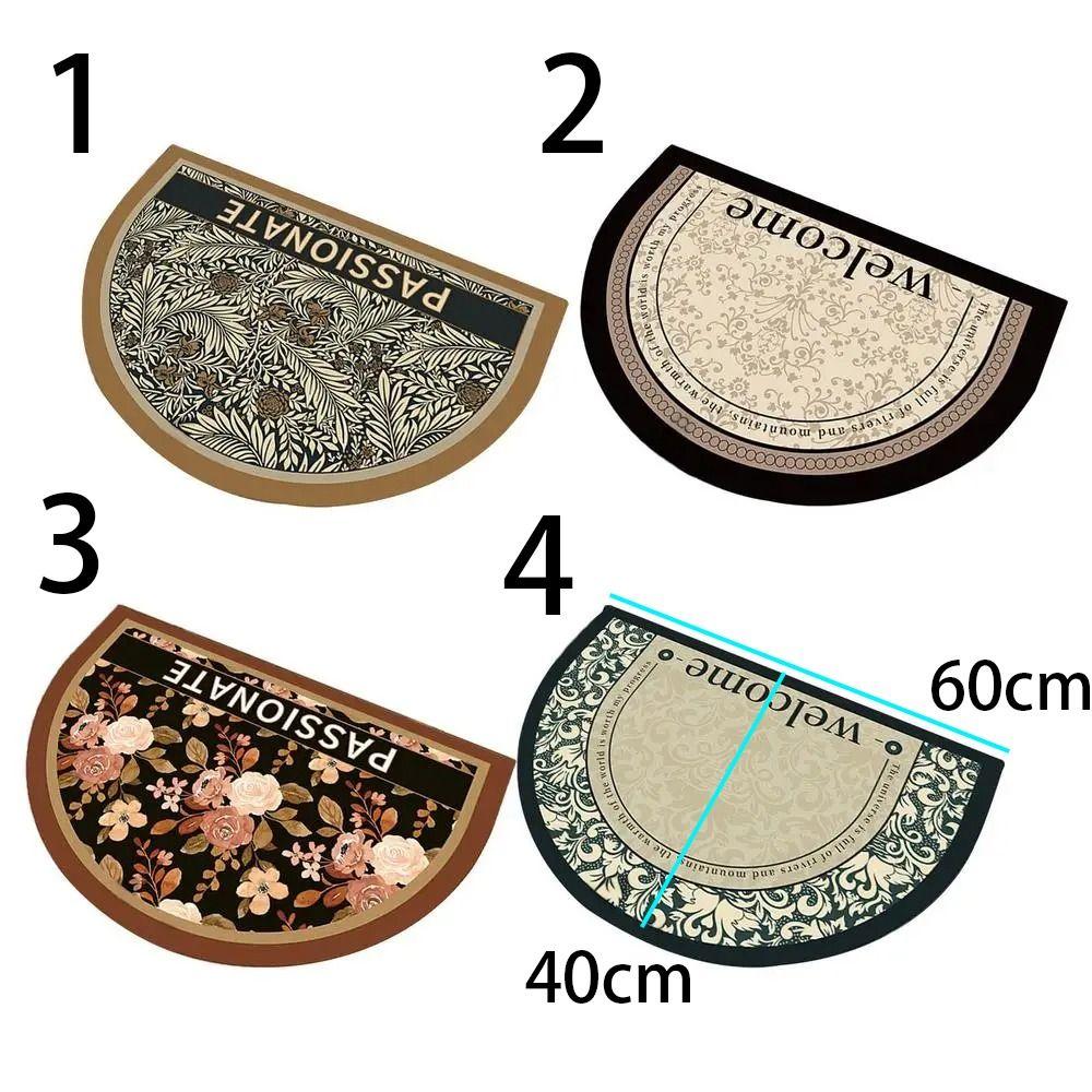 Semicircular Bathroom Carpet 40x60cm Bedside Floor Mat Toilet Carpet Bath Mat Rug Toilet
