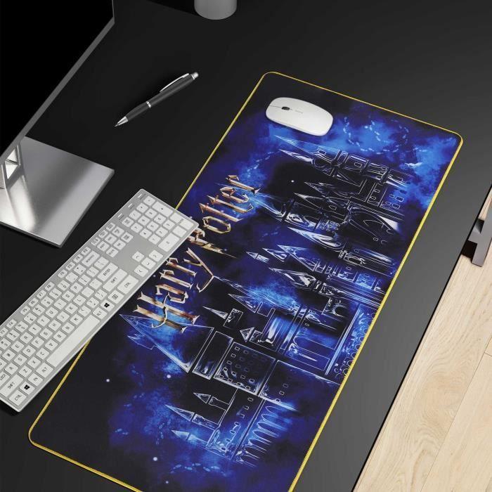 Tapis de souris xxl - subsonic - harry potter - 90 cm x 40 cm - tapis de bureau gaming - licence officielle