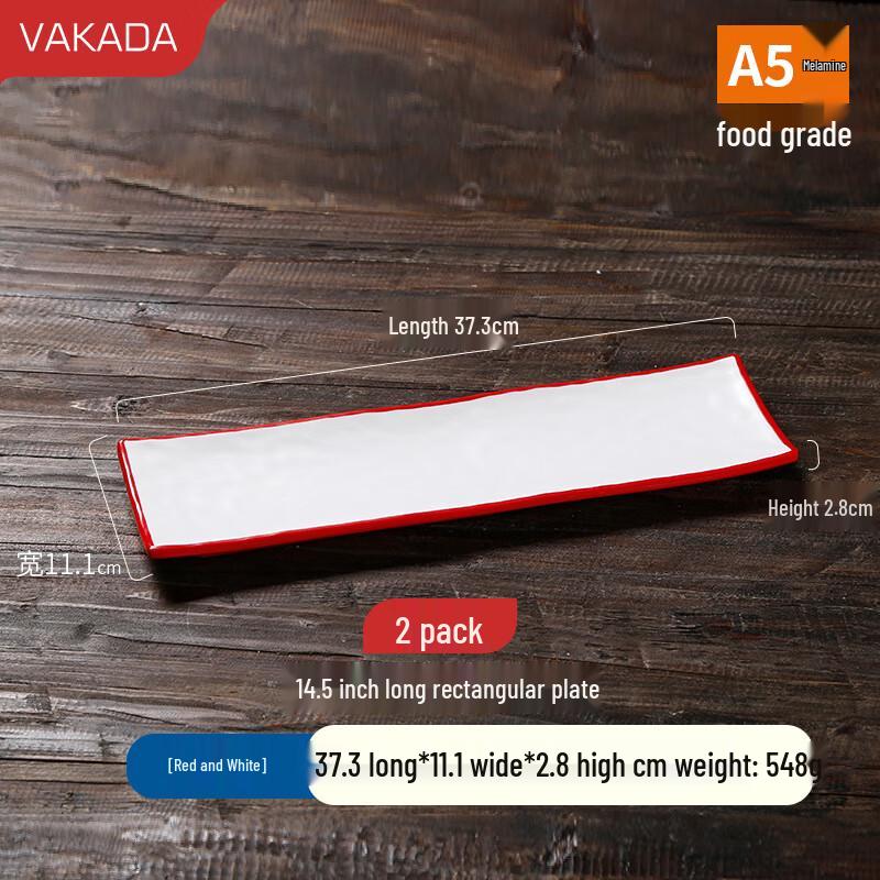 VAKADA Melamine Round Serving Plate