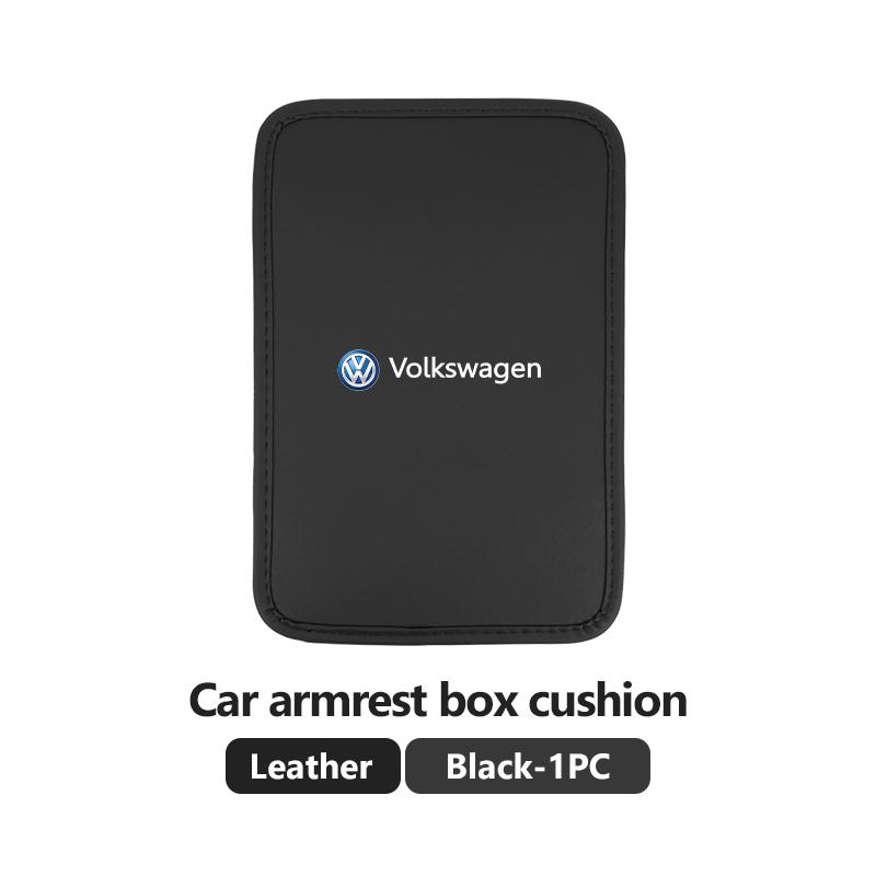 WET1 Car Armrest Box Cushion Leather Ice Silk Anti Scratch Protector Pad For Volkswagen VW Scirocco Passat Polo B5 B6 B7 CC Tiguan