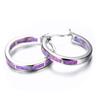 Colorful Aubao round earrings, new European and American fashionable women's earrings, factory direct sales