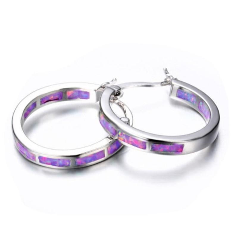 Colorful Aubao round earrings, new European and American fashionable women's earrings, factory direct sales