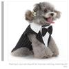 Premium Polyester Dog Tuxedo Suit for Small Dogs Stylish Comfortable Formal Wear with Bow Tie Elegant Wedding Party New Year