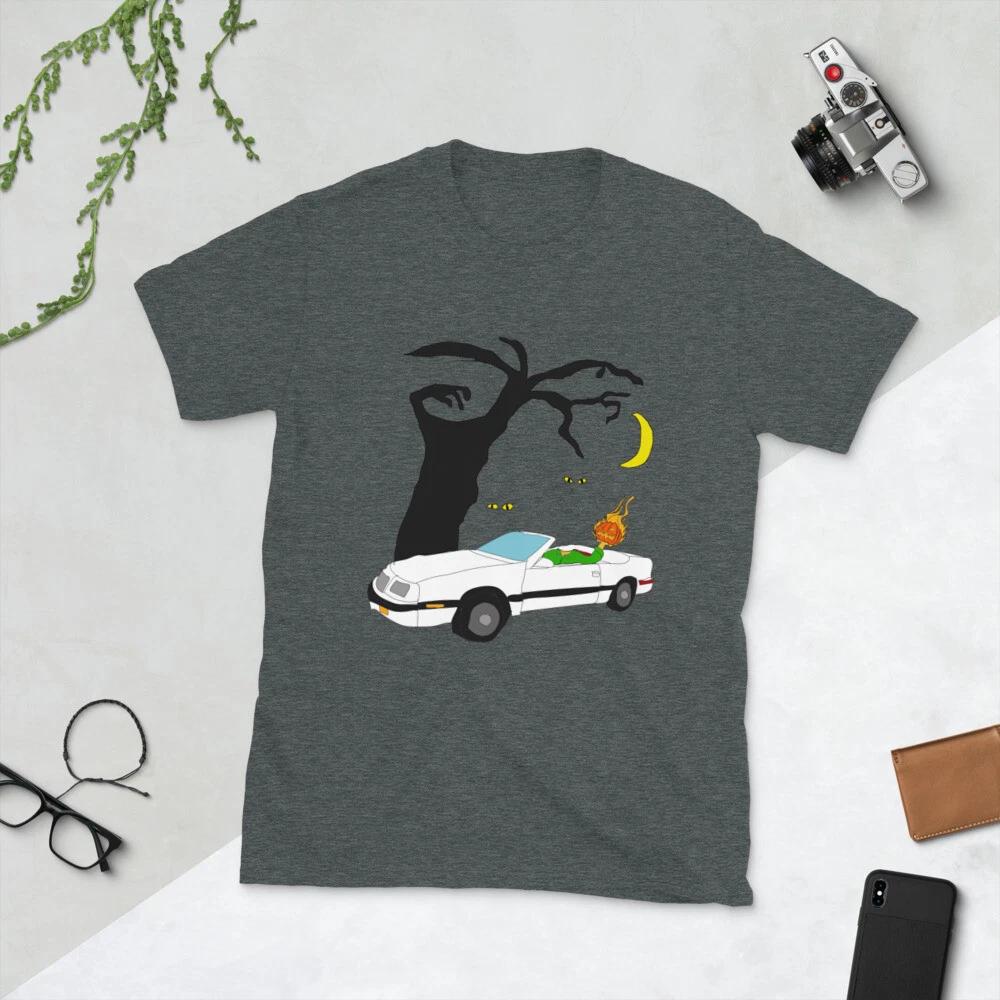 Flaming Pumpkin Halloween Sleepy Hollow Chrysler Lebaron Party Unisex T-Shirt S
