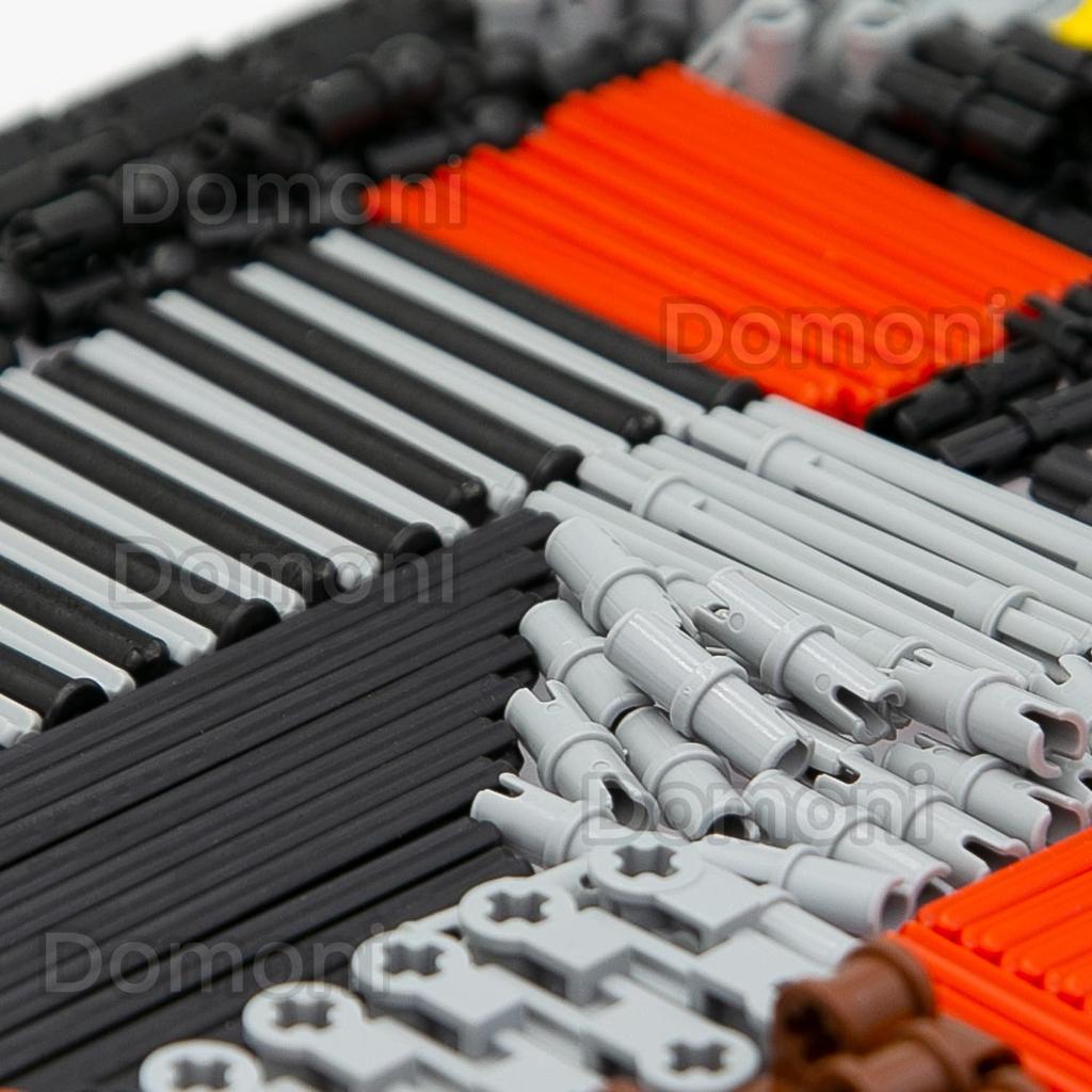 886pcs Axle Chain Links for Lego Axles (2L, 3L, 4L, 5L, 6L, 7L, 8L, 9L, 10L, 11L) - Compatible with LEGO EV3 DIY Building Blocks