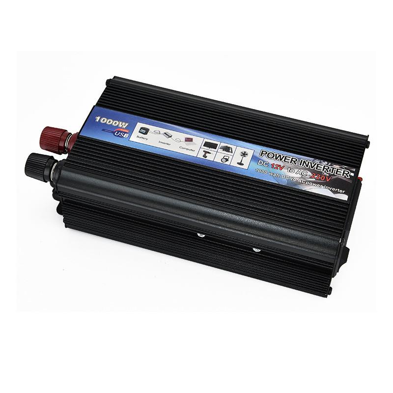 500W/1000W/2000W Portable Car Power Inverter 12V/24V To 220V Power Converter Household Sine Wave Voltage Transformer