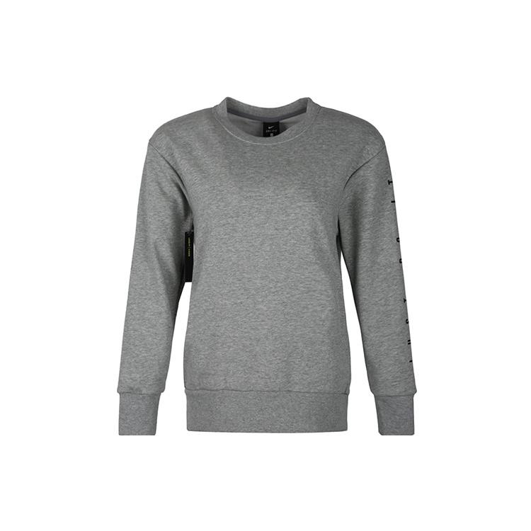 Nike Sweatshirts Women's Gray Crew Neck Moderate Regular AT0600-063
