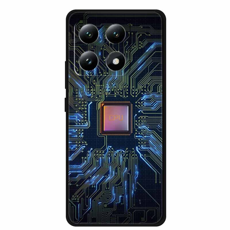 For Xiaomi 15T 5G Case Colorful Flowers Soft Silicone TPU Back Case For Xiaomi 15T Pro 5G Capa Boho Colorida Anti-Scratch Cover