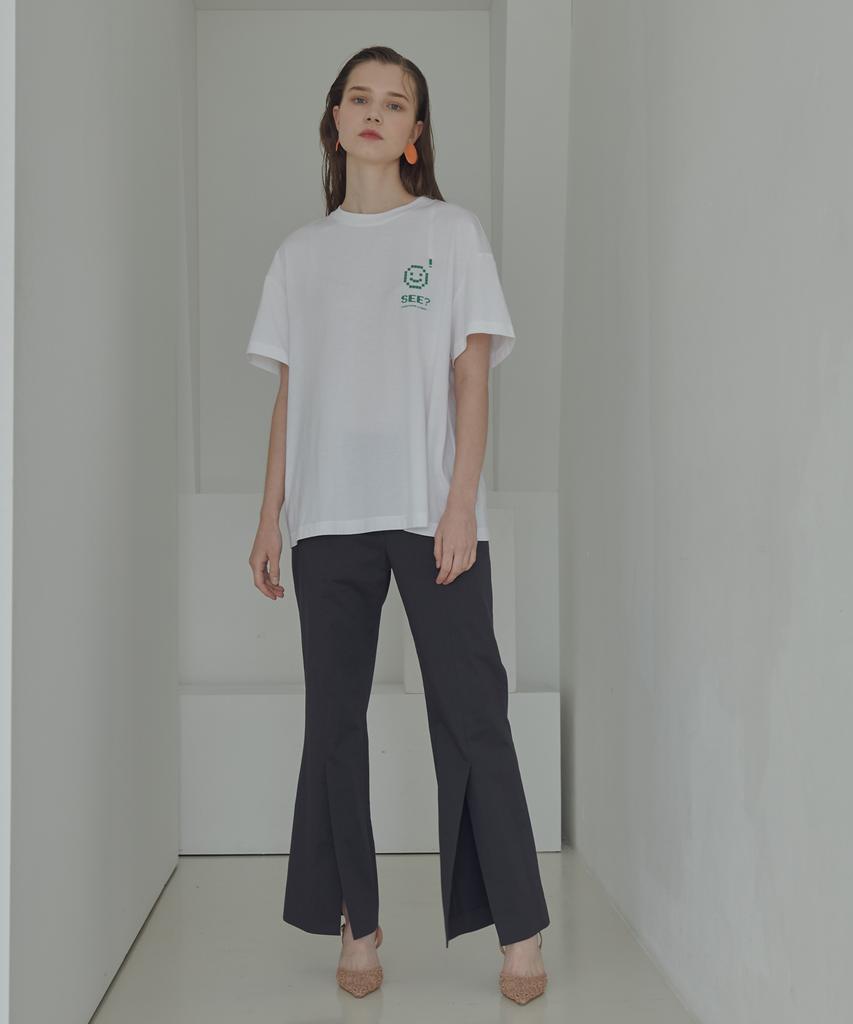 Ossi Front Deep Slit Pants