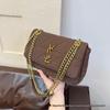 2025 Autumn/Winter Women's Colorblock Chain Bag - Versatile & Stylish Shoulder/Crossbody Handbag