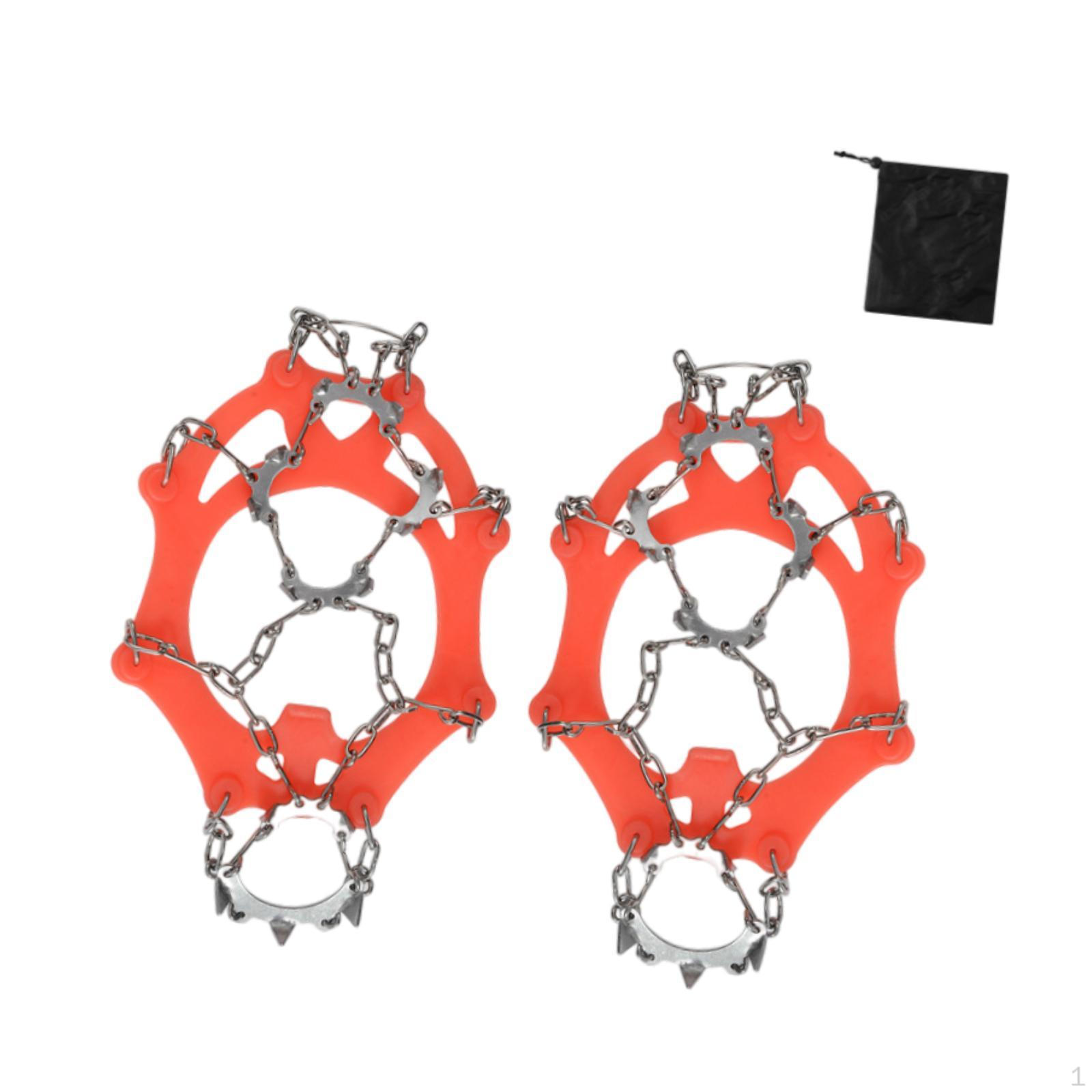 

Кошки для обуви для снега и льда Ботинки Grippers Легкие тяговые шипы