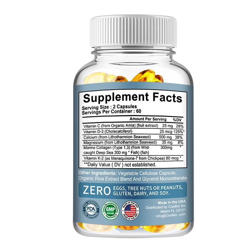 Kollagen Knochen Complete - Gelenk- & Knochenpflege, Hautgesundheit Anti-Aging, Maximale Stärke