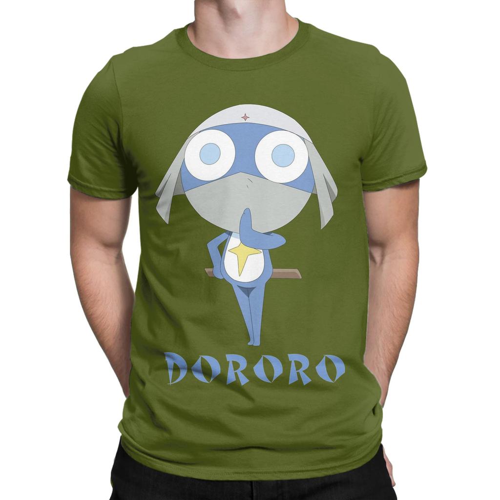 Men Women Lance Corporal Dororo Reporting Sgt Frog Keroro T Shirt  Pure Cotton Clothing Fun Short Sleeve Tees Summer TShirt