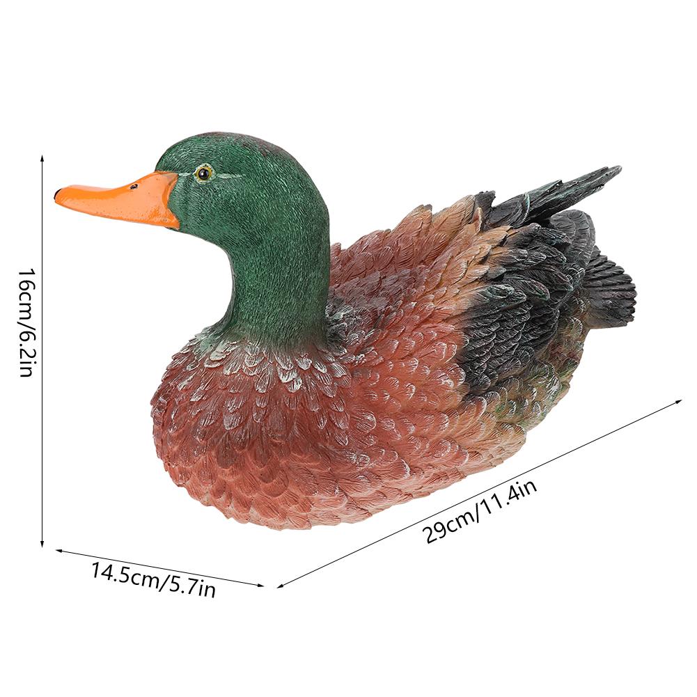 Simulation Duck Statue Animal Mold Decoration Resin Crafts Gardening Courtyard Decoration