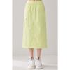 Women Airy Tension Shirring Midi Skirt Gyl Qp222osk41