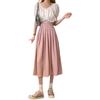 Korean Style High-Waisted A-line Pleated Skirt for Women - Slimming, Versatile, Mid-length (2026 Summer Collection)