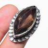 Smoky Quartz Gemstone Adjustable Ring Beautiful Marquise Shape Handmade Jewelry