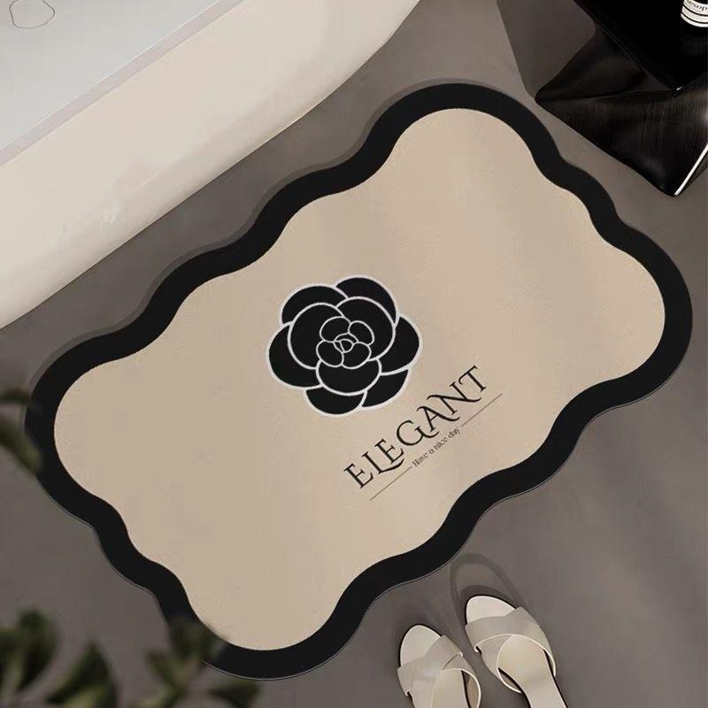 Xiaoxiangfeng Bathroom Diatom Mud Floor Mat Bathroom Door Water Absorption Anti-slip Mat Household Wear-resistant Quick-drying Door Mat
