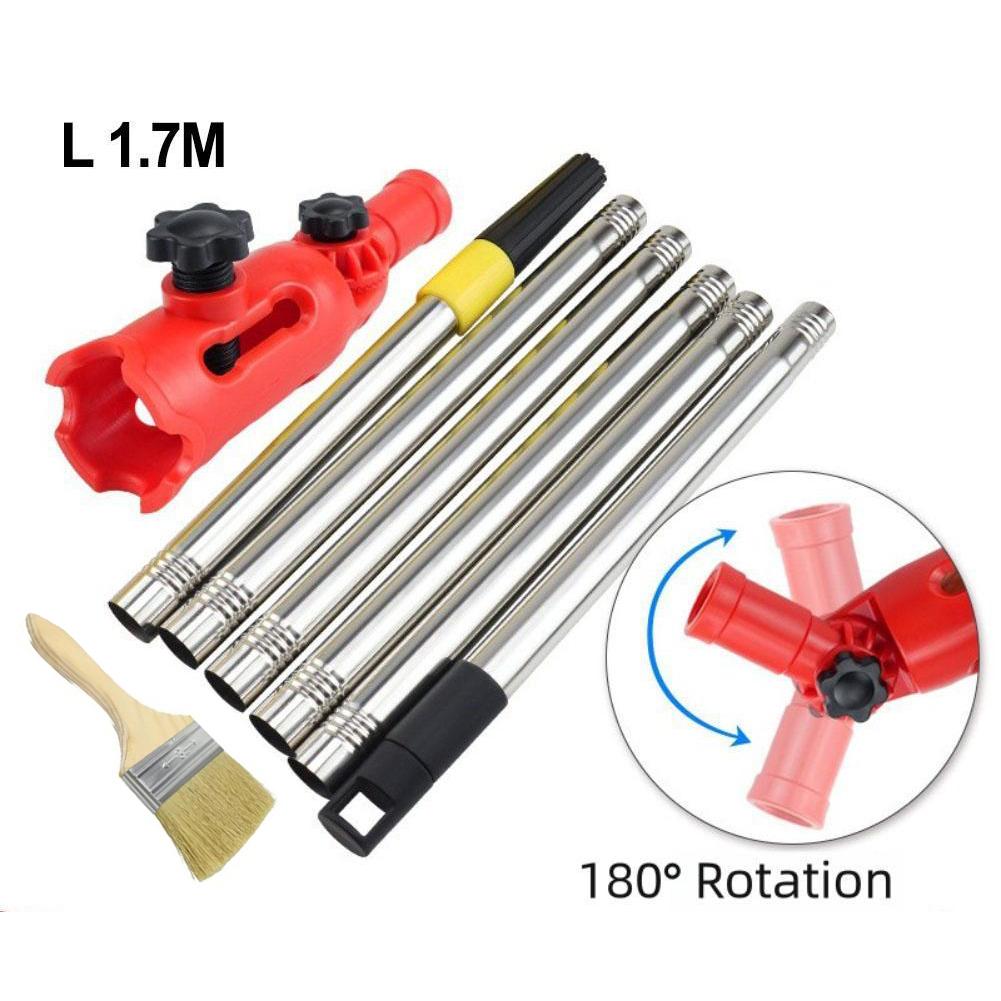 Telescopic Painting Tool Extension Rod Paint Roller Extension Rod Comprehensive Painting Set Effortless Ceiling Coverage