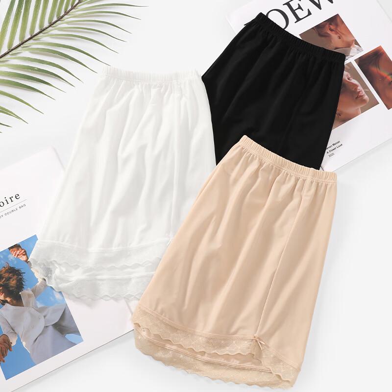 Fenteng Women's Ice Silk Lace Anti-Chafe Safety Shorts