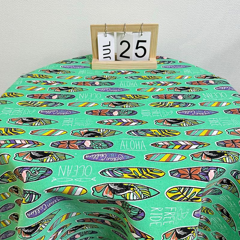 Ekologická šifrovaná bavlněná polyesterová květinová plátnová tkanina na polštáře, podložky pro domácí mazlíčky a venkovní stany