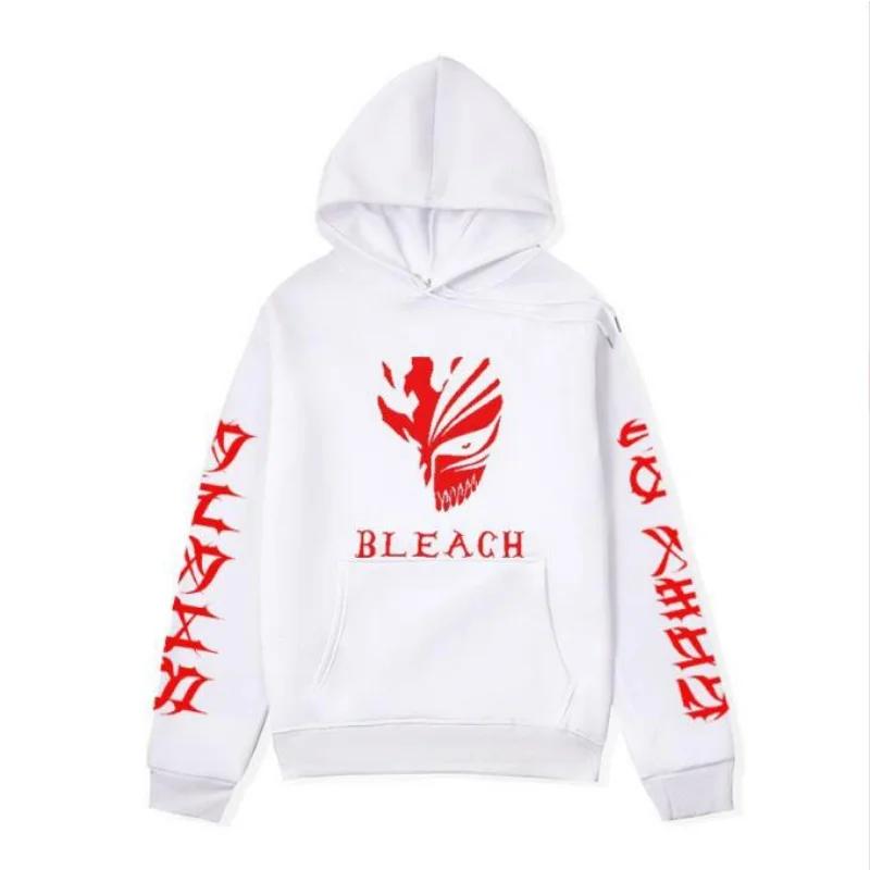 Bleach Anime Zaraki Kenpachi Print Hooded  Prevalent Hoodies Autumn Loose Streetwear Harajuku Unisex Sweatshirt