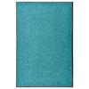 VidaXL Washable Doormat Cyan 60x90 Cm