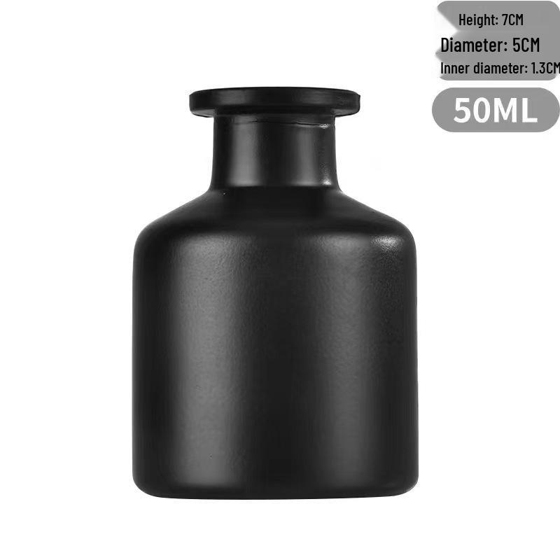 100ml Matte Black Aroma Diffuser Bottle with Multi-color Customization, Free Glass Bottle Sample Included, MOQ 1.