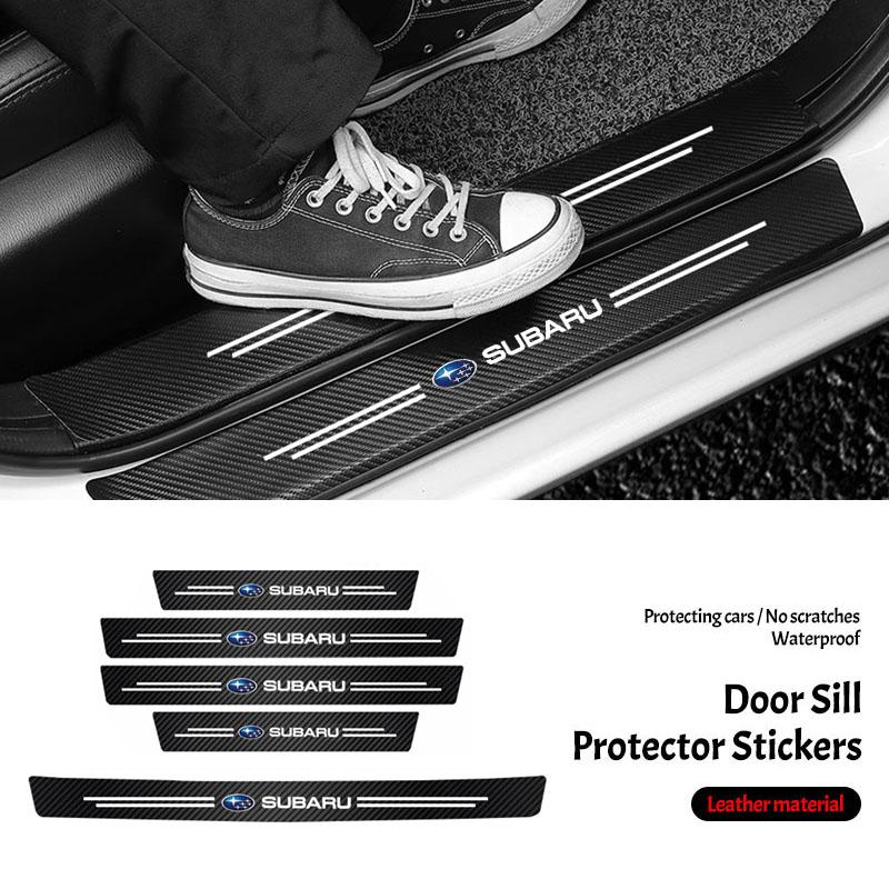 Car Door Sill Protector Sticker Threshold Non-slip Pad Mat For Subaru Impreza Legacy WRX STI BRZ Forester Outback Levorg Ascent