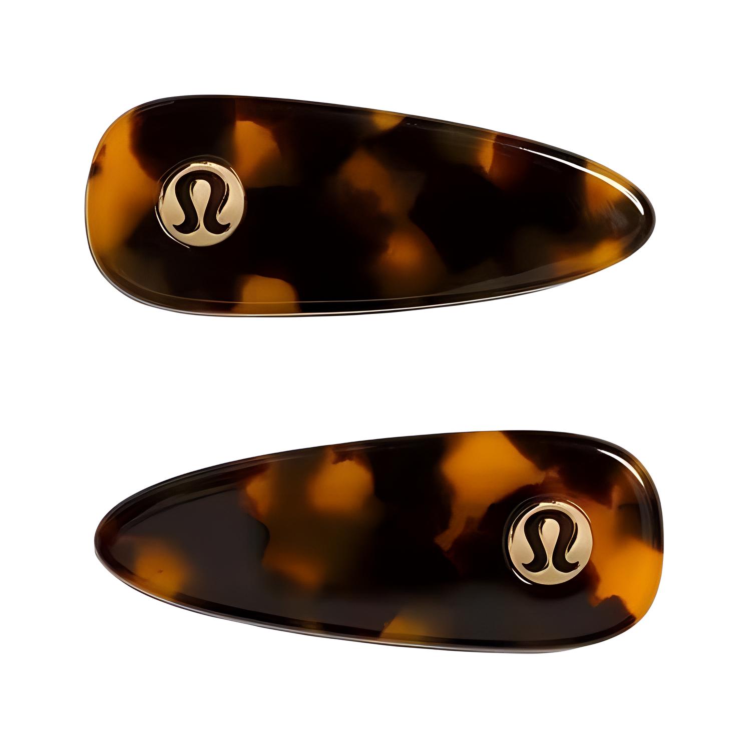 Lululemon Floral Design Hair Clip Women Accessories Multicolor LW9FNHS French Press Brown/Caramel Brown