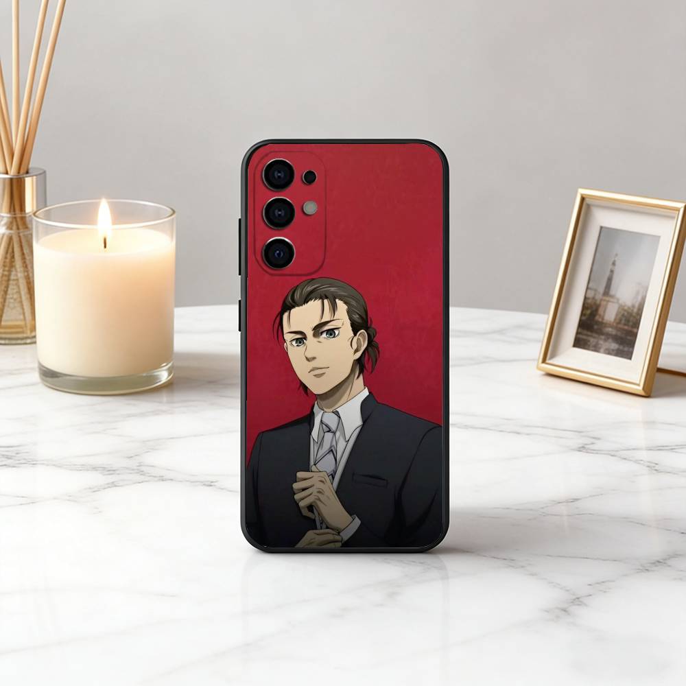 Att-ack on ti-tan Cool E-Eren Y-Yeager Phone Case Black Silicone Soft For Samsung S25,S24,S21,S22,S23,S30,Ultra,S20,Plus,Fe,Lite