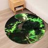Roronoa Zoro Printed Round Rug Carpet Chair Rug Area Rug Entryway Doormats,for Office Chair Living Room Bedroom Kitchen Room.