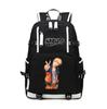 Large Capacity Schoolbag with Shoulder Strap; Student Three-piece Pencil Case Set