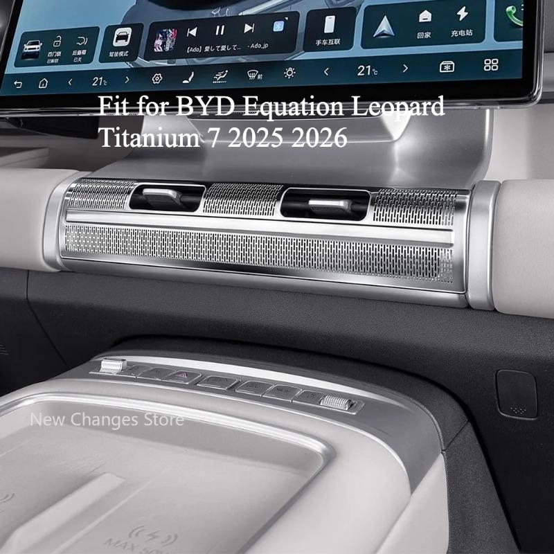 For BYD Ti 7 2025 2026 Central Control Air Outlet Protective Cover Interior Modification Upgrade Parts